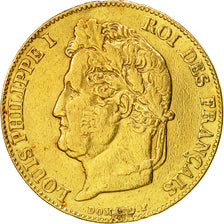 Coin, France, Louis-Philippe, 20 Francs, 1844, Paris, EF(40-45), Gold, KM:750.1