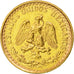 Mexico, 2 Pesos, 1945, Mexico City, AU(55-58), Gold, KM:461