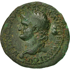 Moneda, Nero, Semis, Lyons, BC+, Bronce, RIC:428