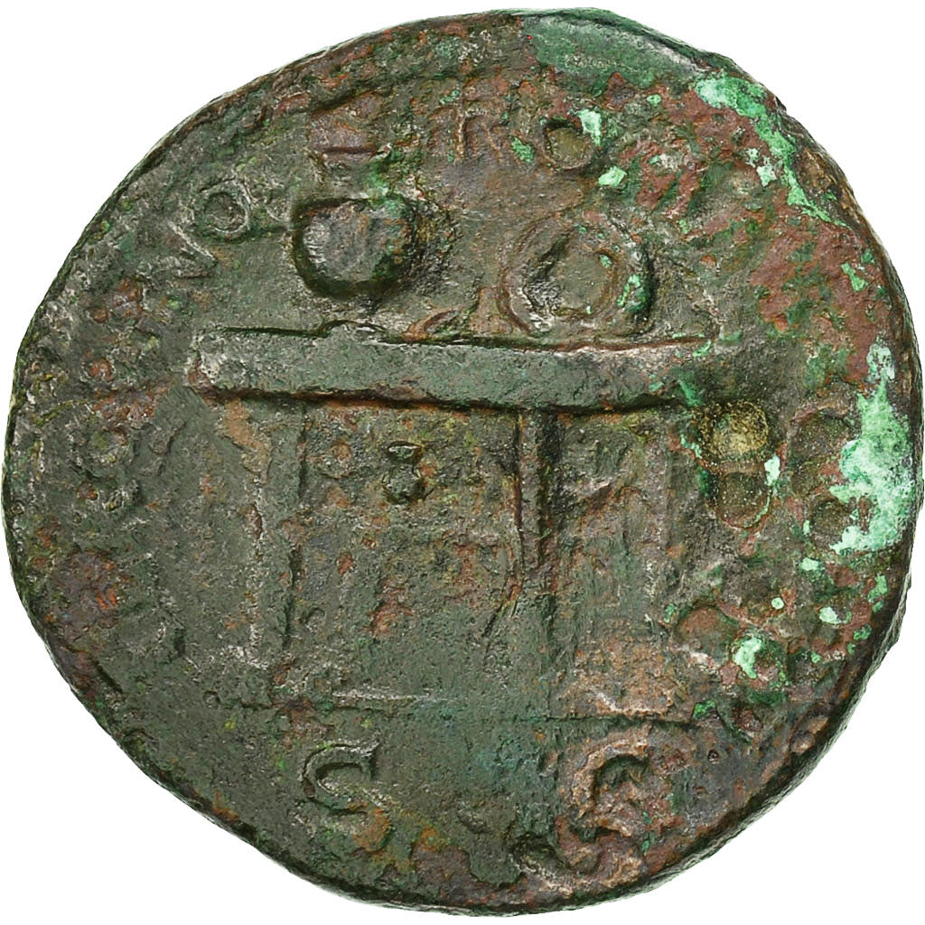 Moneda, Nero, Semis, Lyons, BC+, Bronce, RIC:428