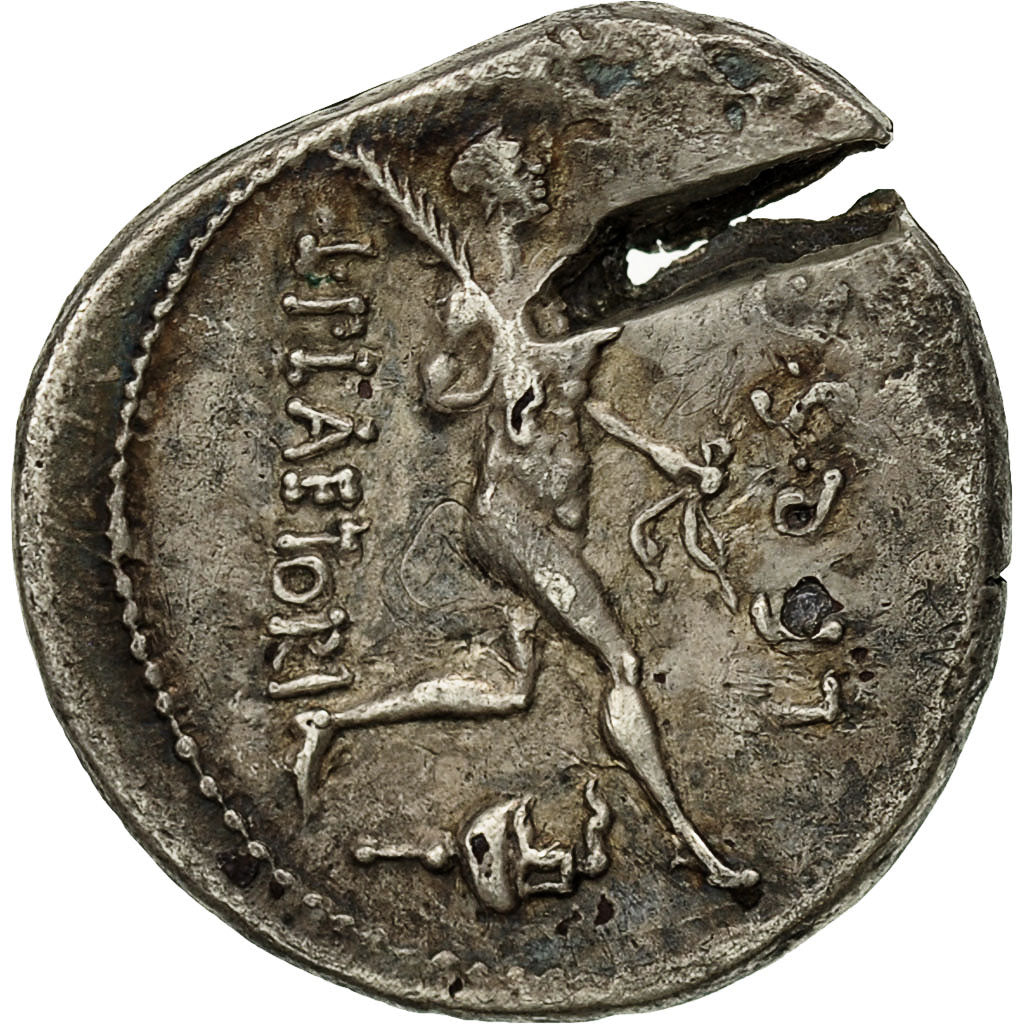 Coin, Plaetoria, Denarius, Rome, AU(50-53), Silver, Crawford:396/1a