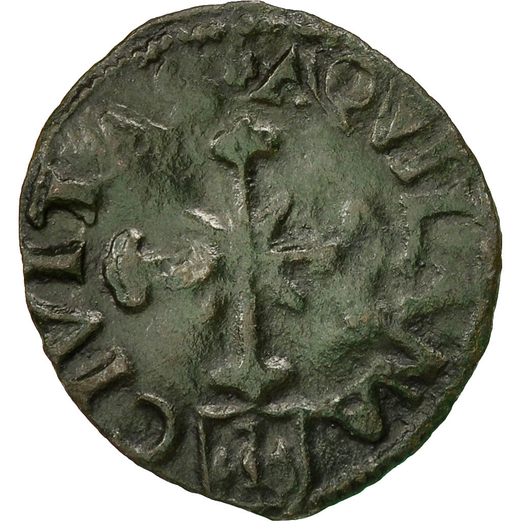 Coin, Italy, Charles VIII, Cavallo, Aquila, VF(30-35), Billon, Duplessy:626