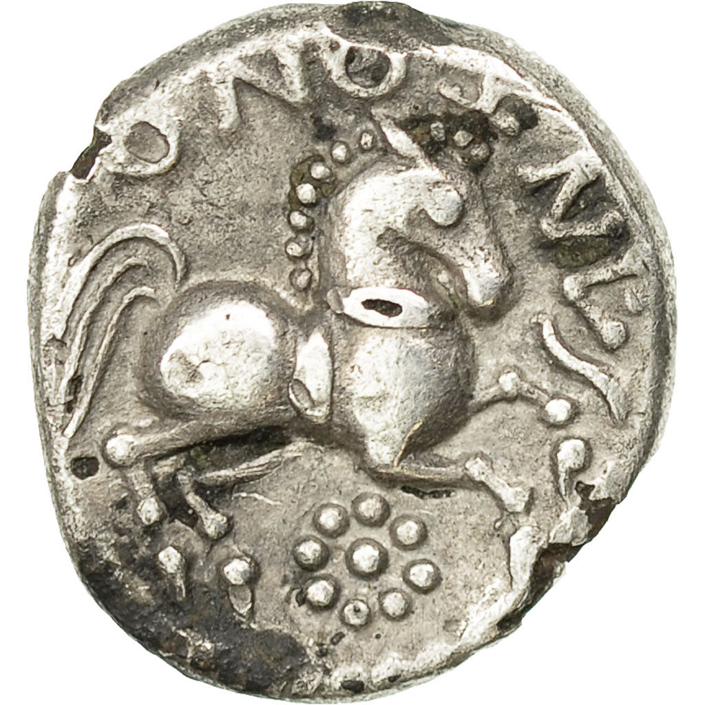 Santones, Fourrée Quinarius ARIVOS / SANTONOS, BB+, Argento, Delestrée:3265