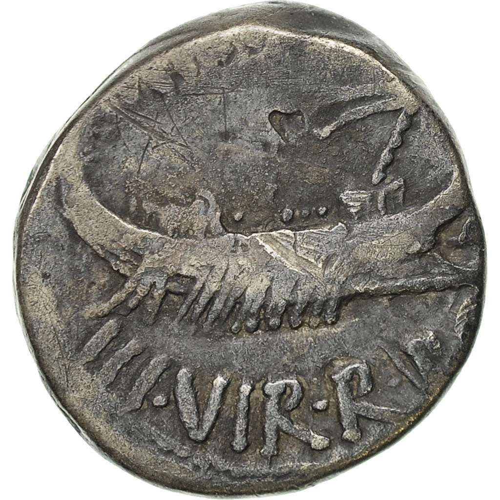 Coin, Marcus Antonius, Denarius, Traveling Mint, VF(30-35), Silver