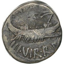 Coin, Marcus Antonius, Denarius, Traveling Mint, VF(30-35), Silver
