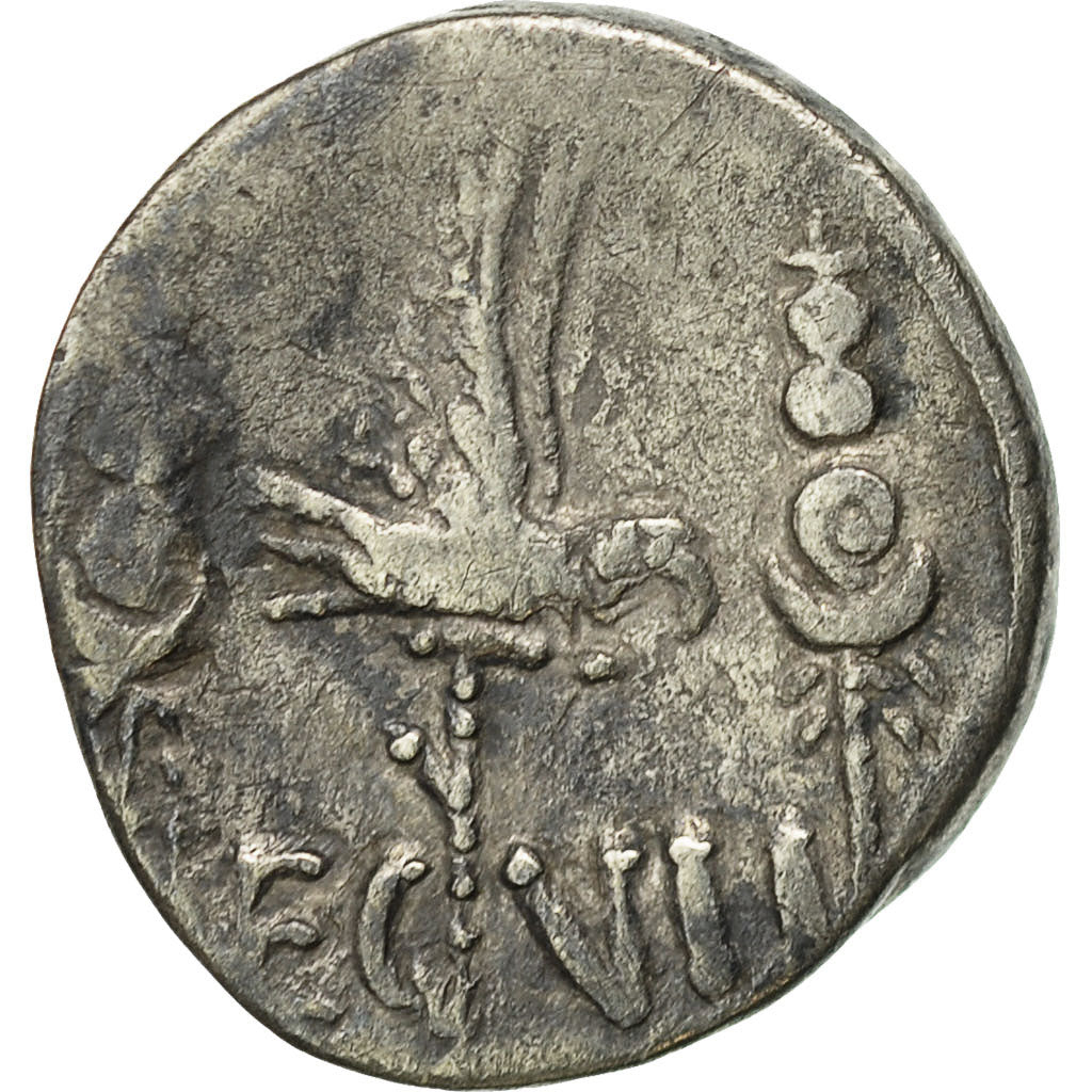 Coin, Marcus Antonius, Denarius, Traveling Mint, VF(30-35), Silver