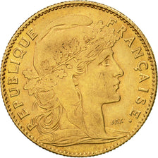 Francia, Marianne, 10 Francs, 1910, Paris, MBC, Oro, KM:846, Gadoury:1017
