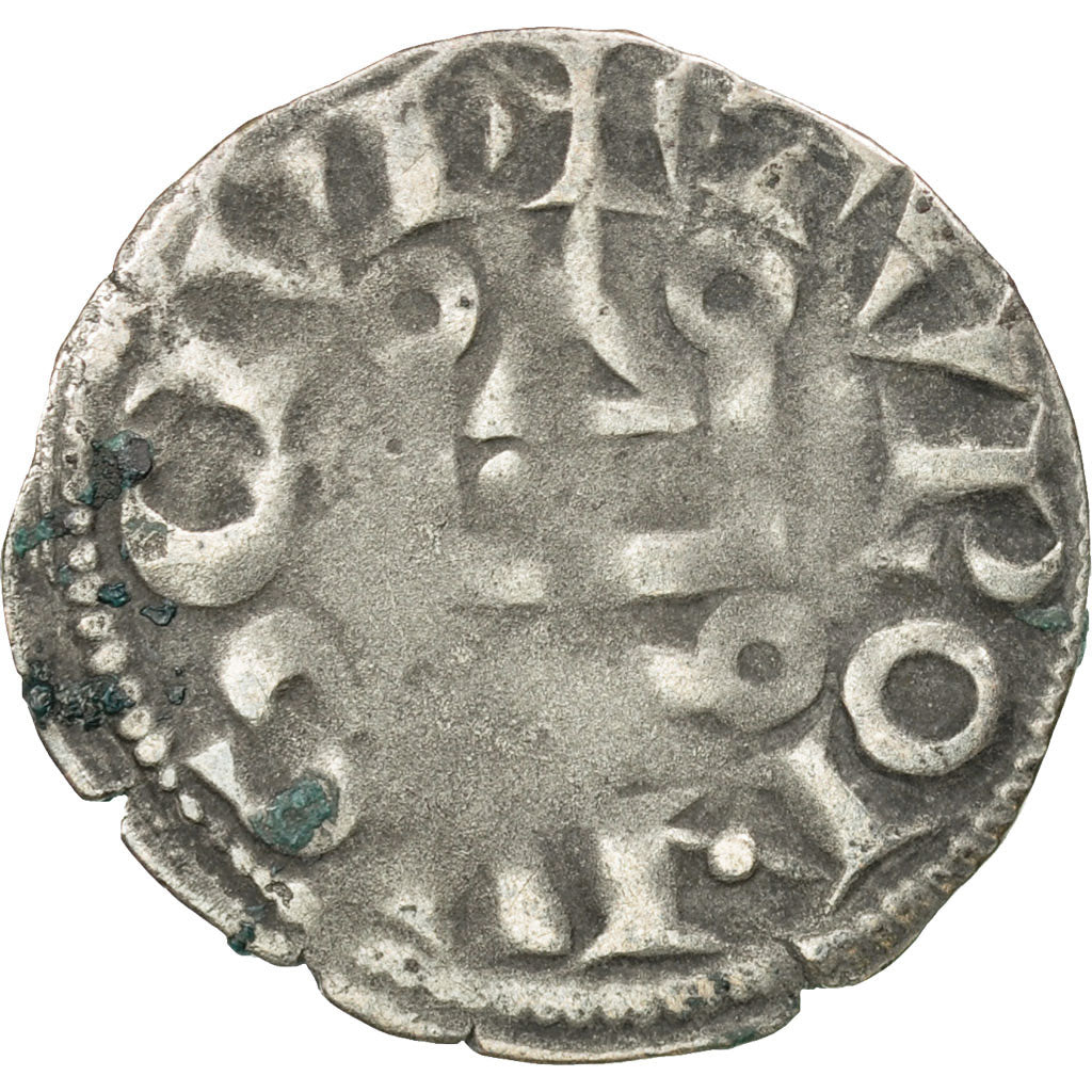 Moneta, Francia, Louis VIII, Denier Tournois, MB+, Biglione, Duplessy:188