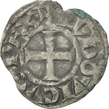 Moneta, Francia, Louis VIII, Denier Tournois, MB+, Biglione, Duplessy:188