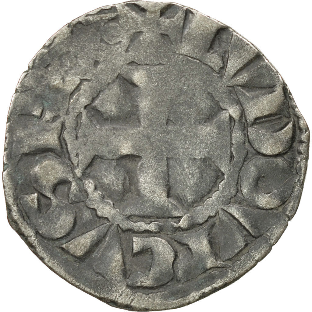 Coin, France, Louis VIII, Denier Tournois, VF(20-25), Billon, Duplessy:188