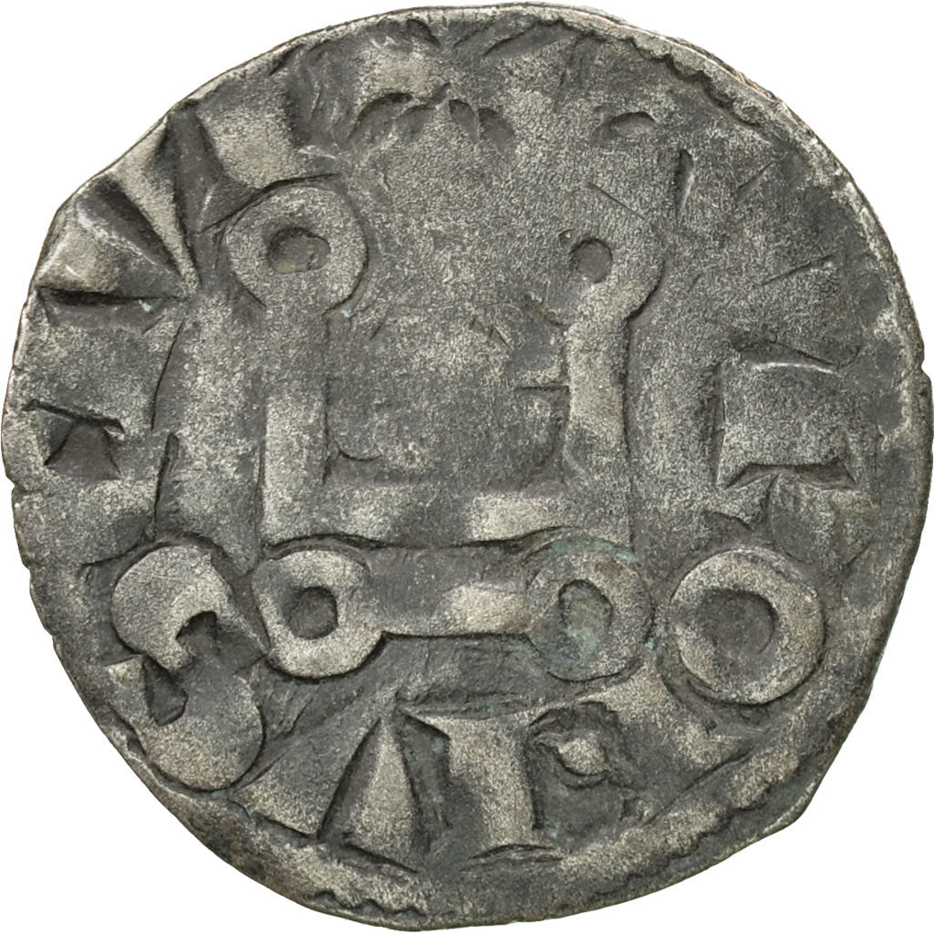Coin, France, Louis VIII, Denier Tournois, VF(20-25), Billon, Duplessy:188