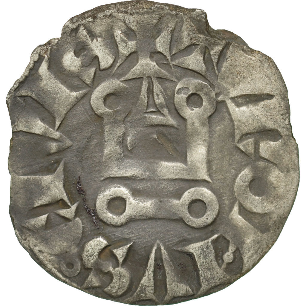 France, Louis IX, Denier Tournois, VF(30-35), Billon, Duplessy:193