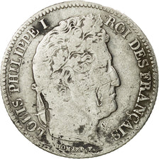 France, Louis-Philippe, Franc, 1843, Rouen, VF(20-25), Silver, KM:748.2