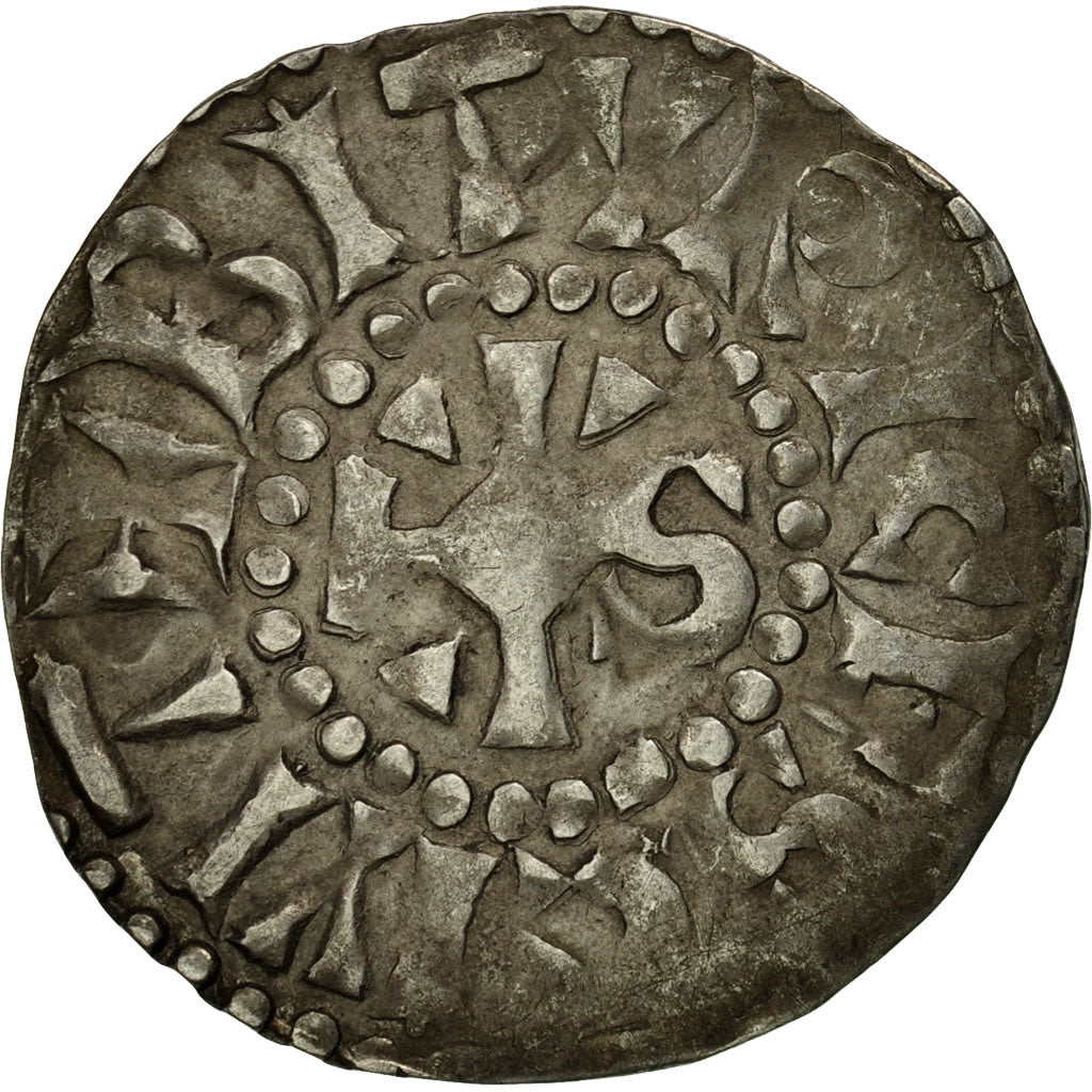 Carolingians, Lothaire, Denarius, Bourges, EF(40-45), Silver, Depeyrot:207