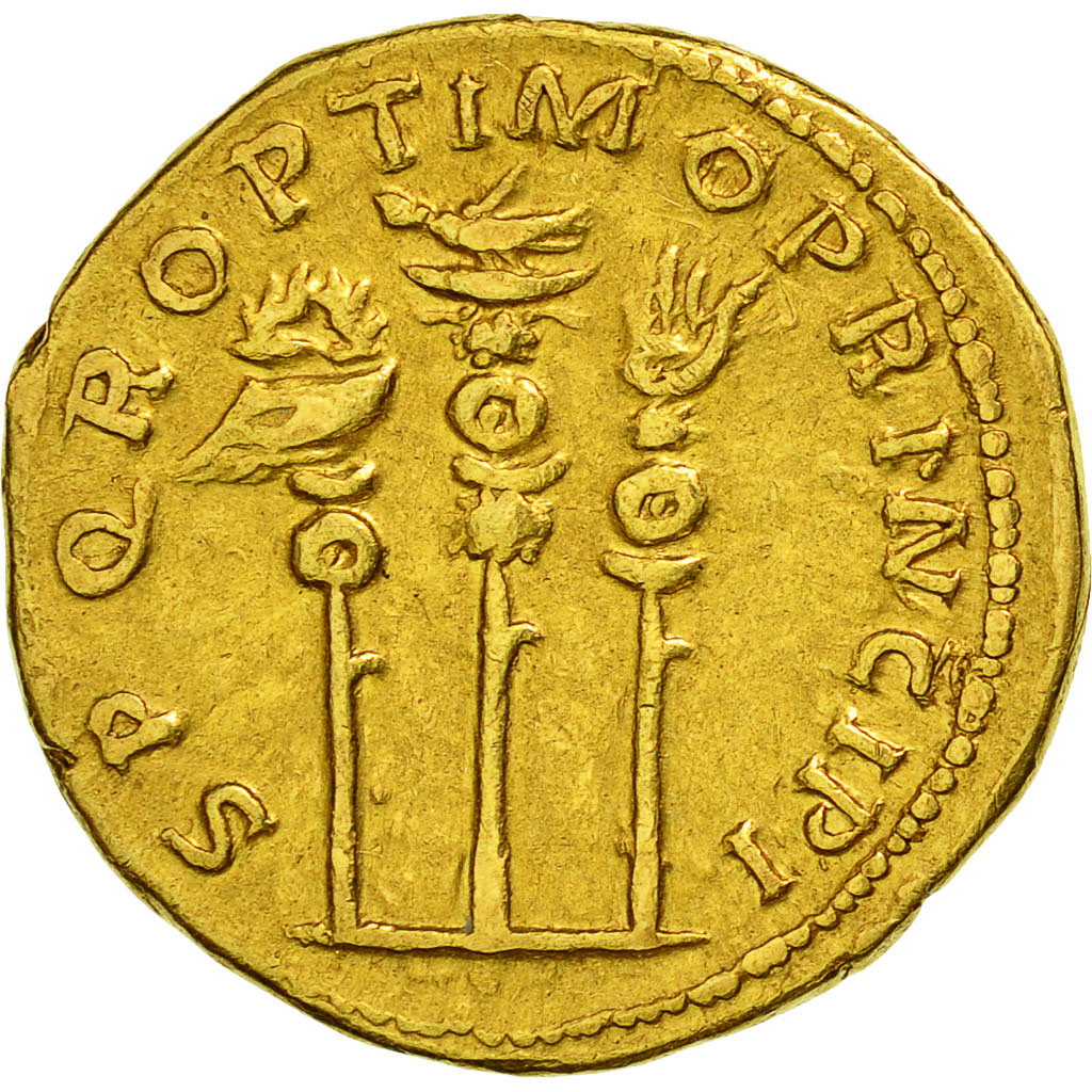 Coin, Trajan, Aureus, Rome, graded, NGC, XF, Gold, RIC:296, 3934397-003