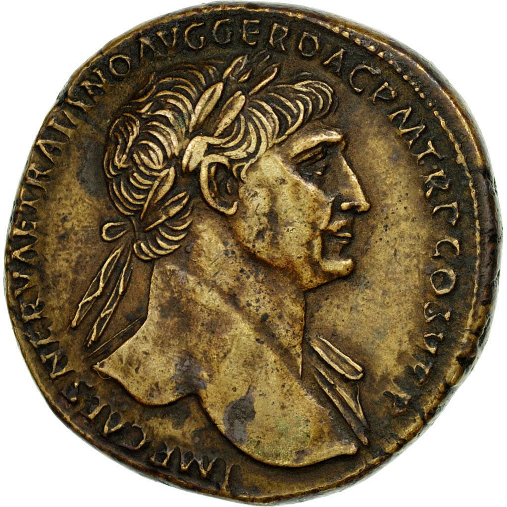 Monnaie, Trajan, Sesterce, Rome, SUP, Bronze, RIC:500