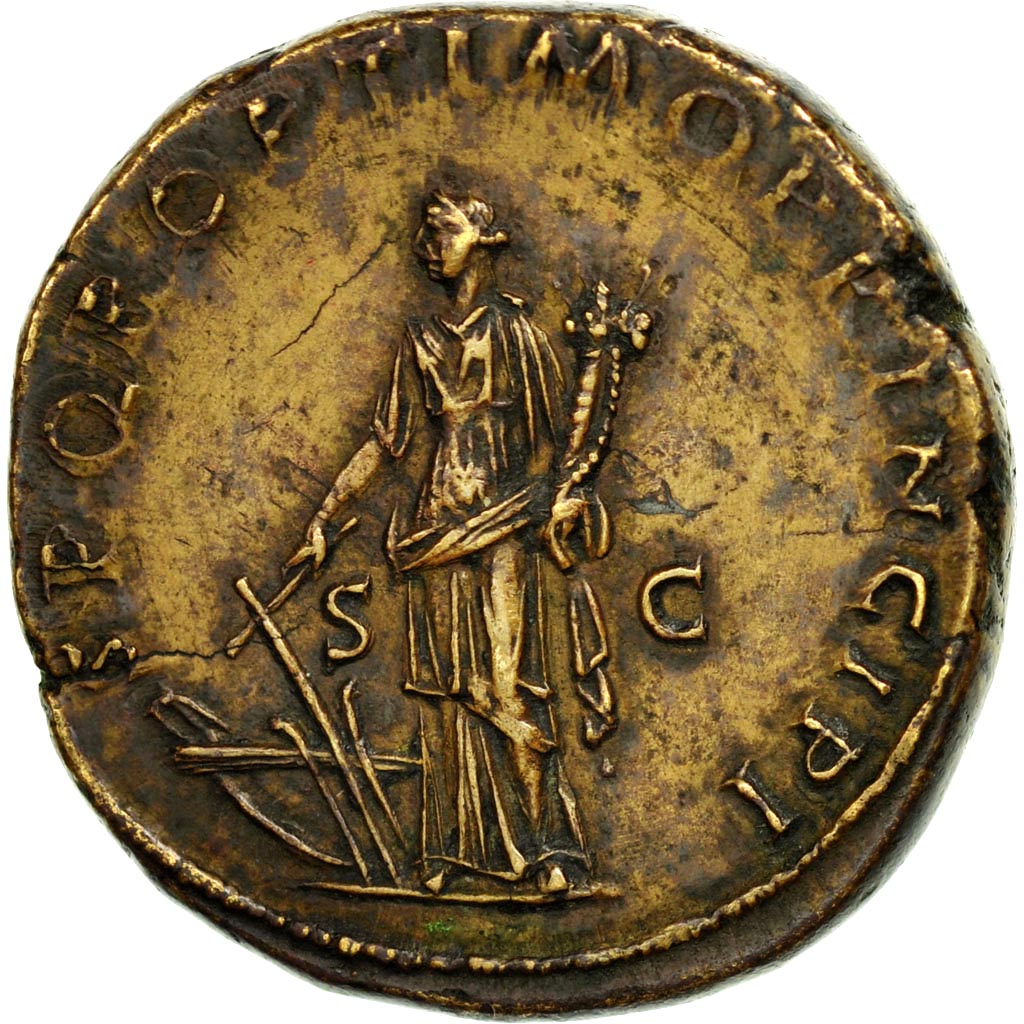 Monnaie, Trajan, Sesterce, Rome, SUP, Bronze, RIC:500