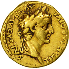 Munten, Tiberius, Aureus, Lyons, ZF, Goud, RIC:29