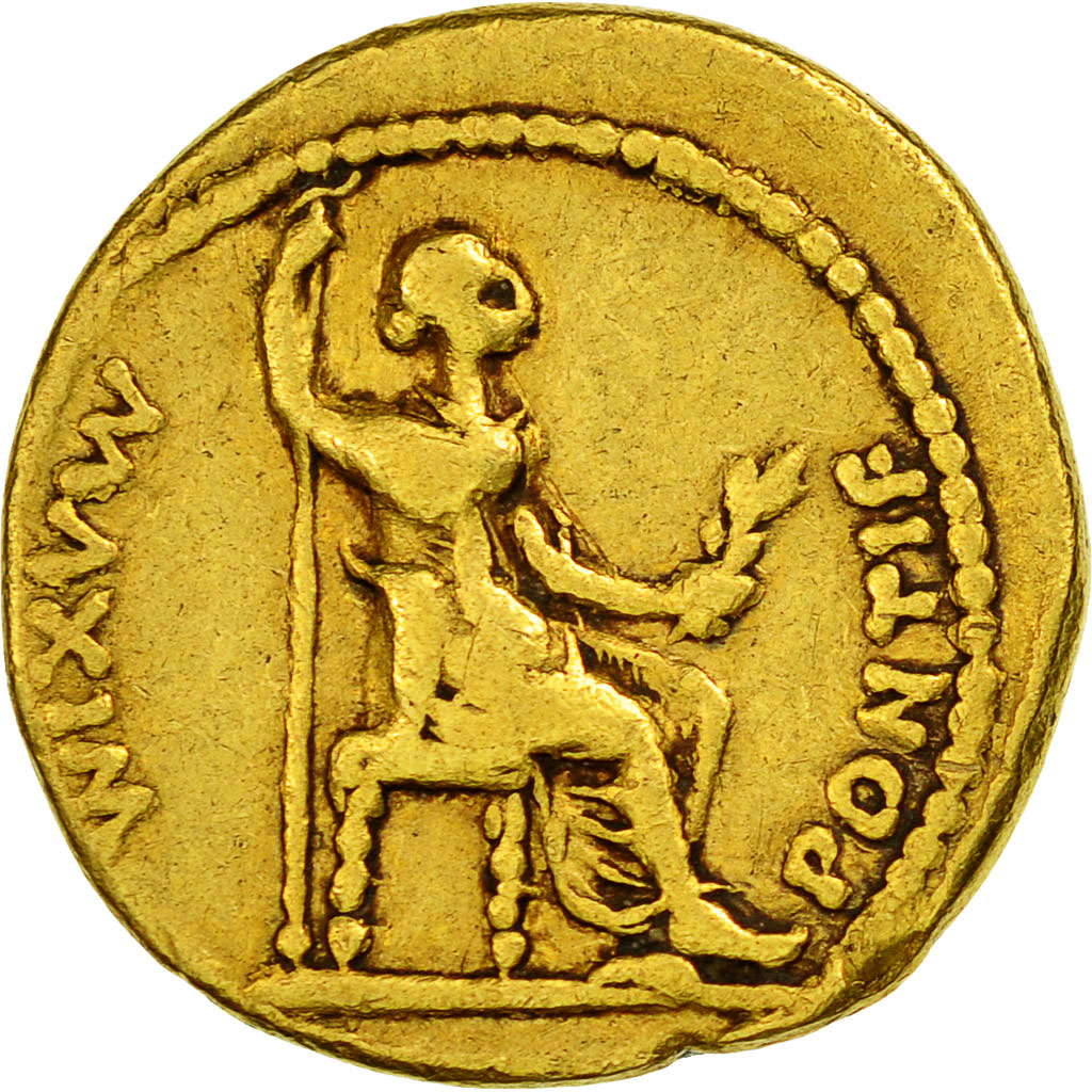 Münze, Tiberius, Aureus, Lyons, SS, Gold, RIC:29