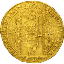 Coin, France, Charles V, Franc à pied, AU(50-53), Gold, Duplessy:360