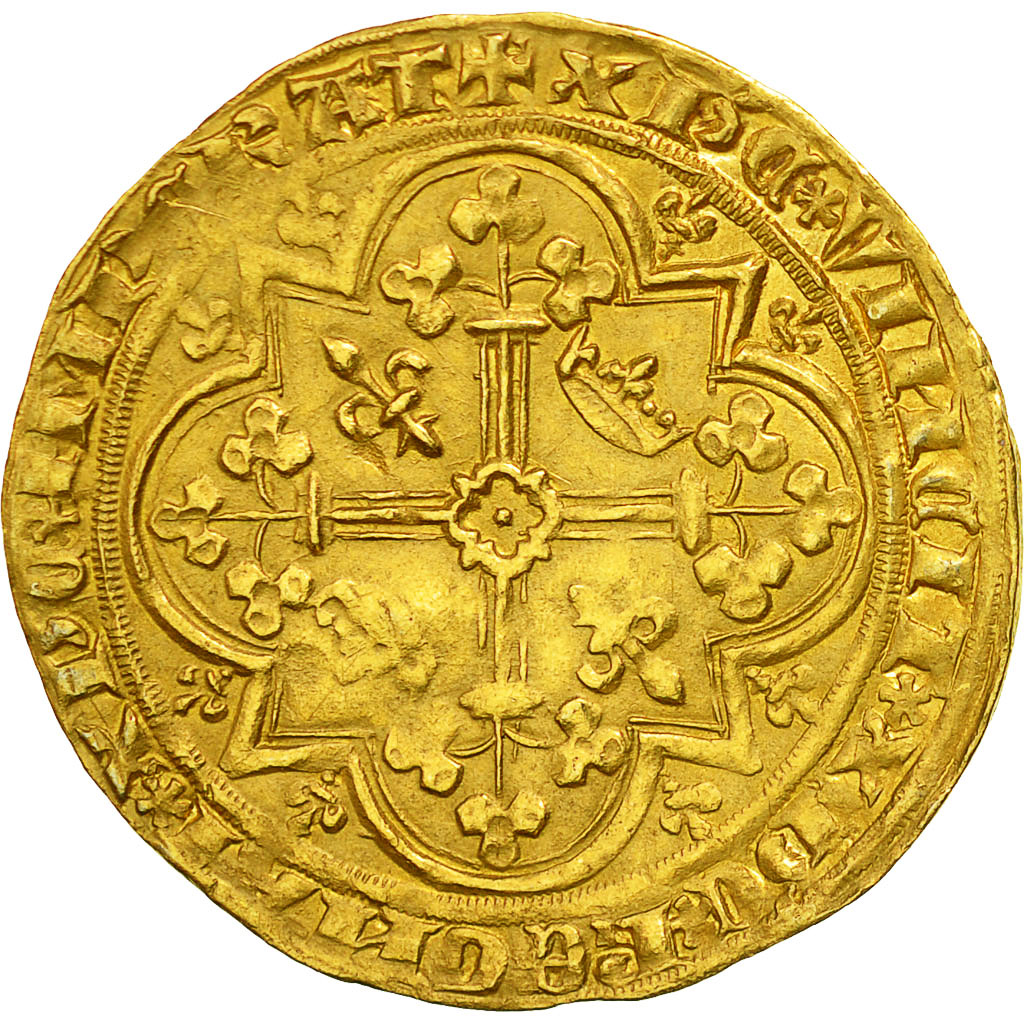 Coin, France, Charles V, Franc à pied, AU(50-53), Gold, Duplessy:360