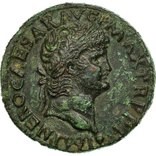 Coin, Nero, Dupondius, Lyons, AU(50-53), Bronze, RIC:518