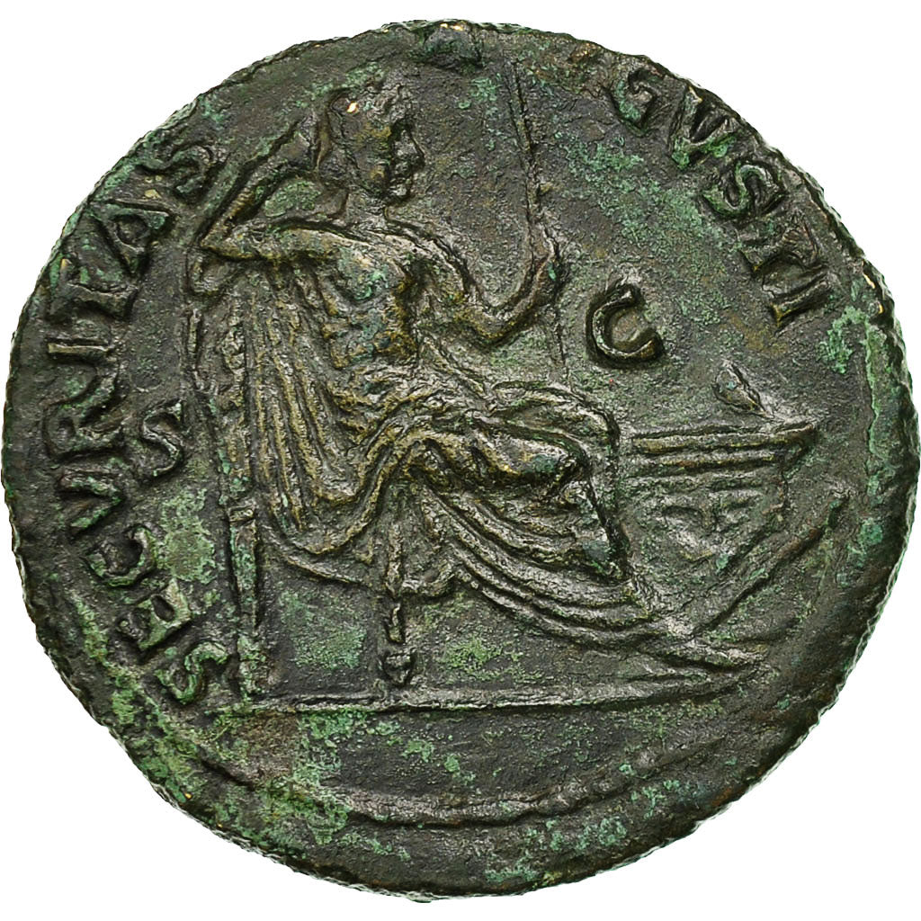 Coin, Nero, Dupondius, Lyons, AU(50-53), Bronze, RIC:518