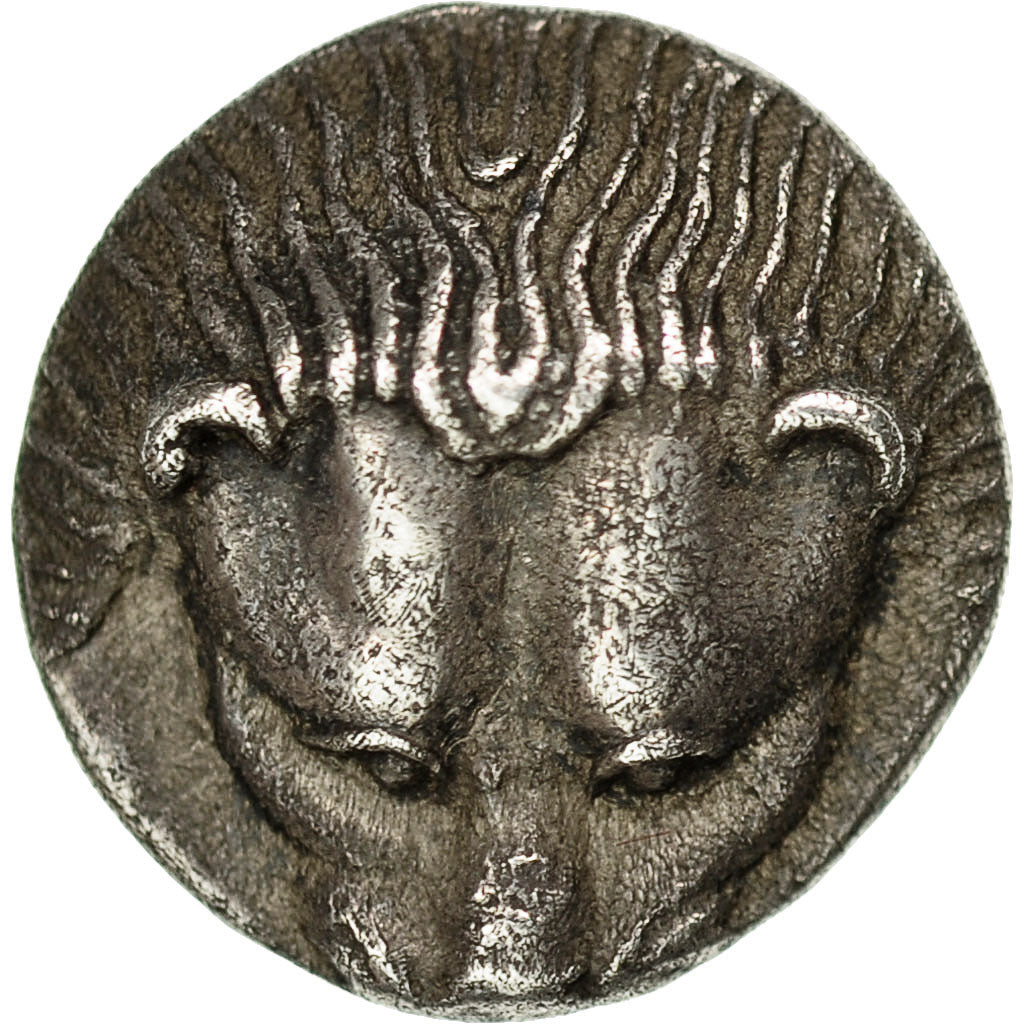 Cimmerian Bosporos, Pantikapaion, Diobol, BB+, Argento