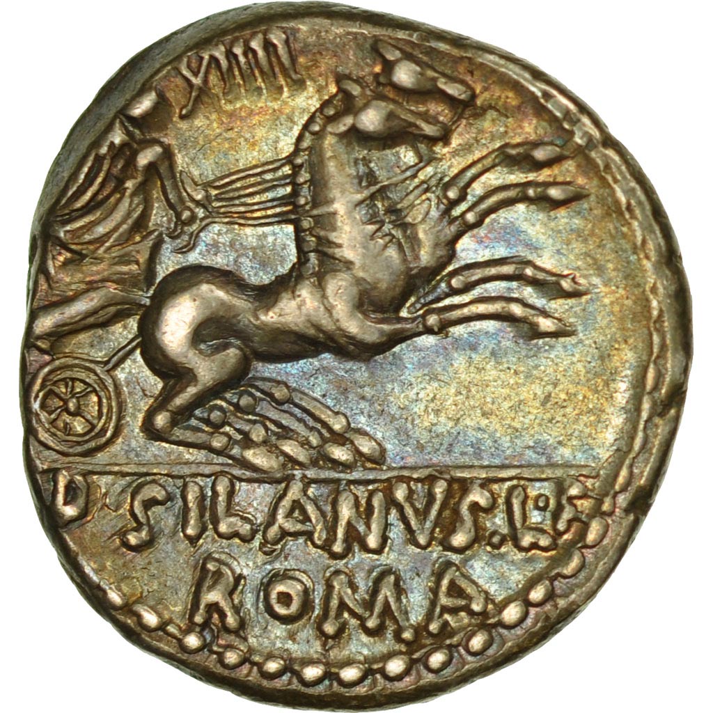 Coin, Junia, Denarius, Rome, AU(55-58), Silver, Crawford:337/3