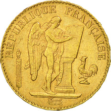 France, Génie, 20 Francs, 1897, Paris, AU(50-53), Gold, KM:825, Gadoury:1063