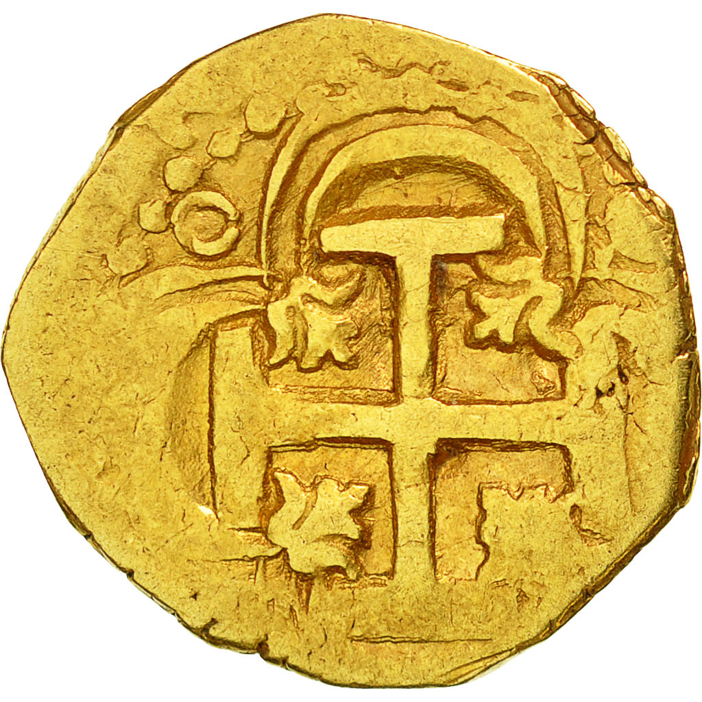 Spain, Philip II, Escudo, Sevilla, EF(40-45), Gold