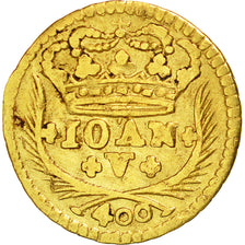 Portugal, Jean V, 400 Reis, Cruzado Novo, 1743, Lisbonne, TB+, Or, KM:201