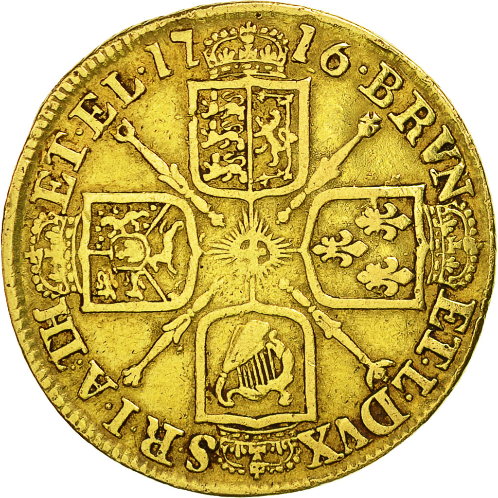 Grande-Bretagne, George I, Guinea, 1716, TB, Or, KM:543, Spink:3630