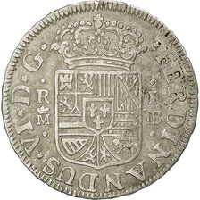Spain, Ferdinand VI, Real, 1756, Madrid, EF(40-45), Silver, KM:369.1
