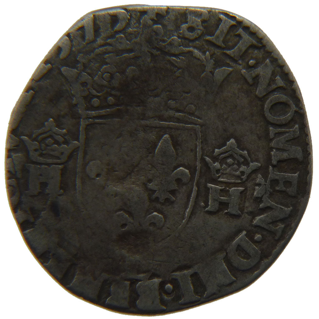 FRANCE, Teston, 1575, VG(8-10), Silver, Ciani #1413, 7.40