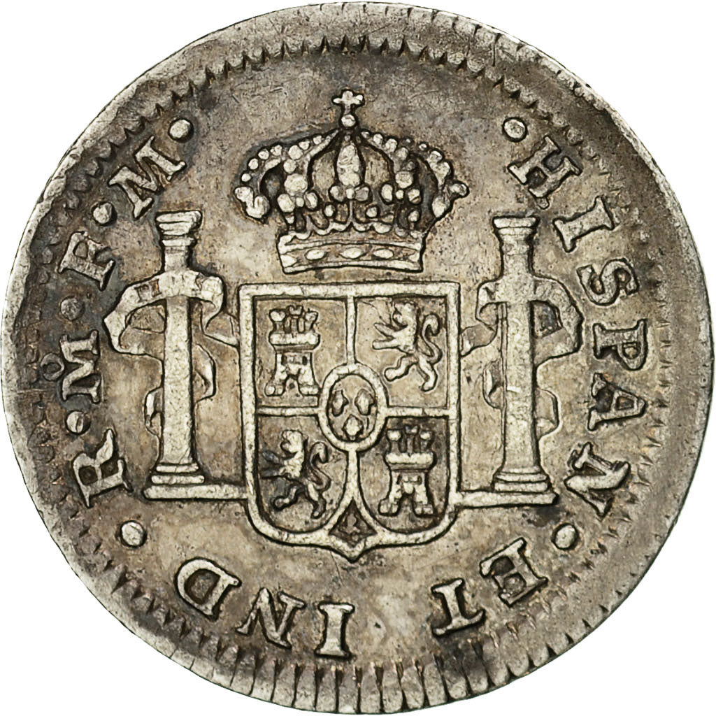Coin, Mexico, Charles III, 1/2 Réal, 1773, Mexico City, EF(40-45), Silver
