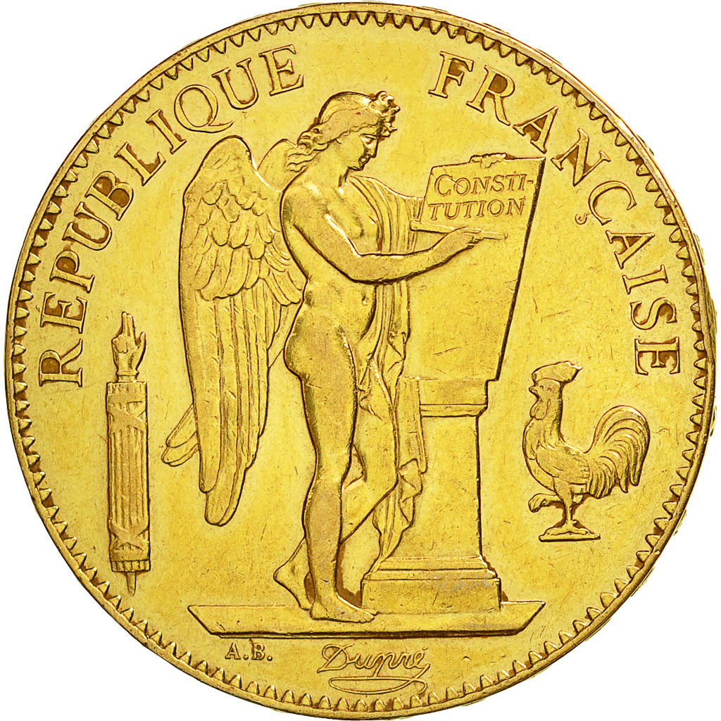 France, Génie, 100 Francs, 1881, Paris, AU(50-53), Gold, KM:832, Gadoury:1137