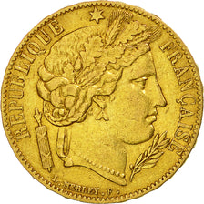 Münze, Frankreich, Cérès, 20 Francs, 1849, Paris, SS, Gold, KM:762