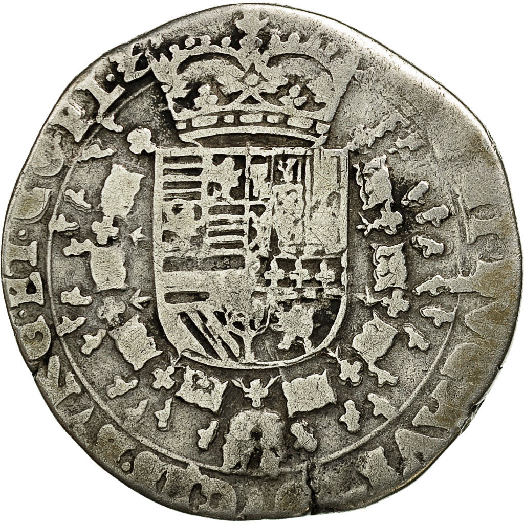 Coin, Spanish Netherlands, Albert & Isabella, 1/4 Patagon, Undated, Bruges