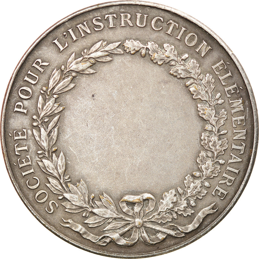 France, Medal, Société pour l'Instruction Elémentaire, Arts & Culture