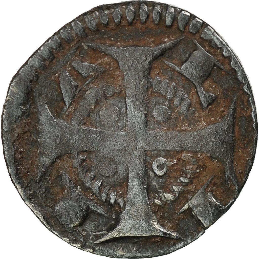 France, Flandre, Denier ou maille, Lille, TB, Argent, Ghyssens:263, Boudeau:2190