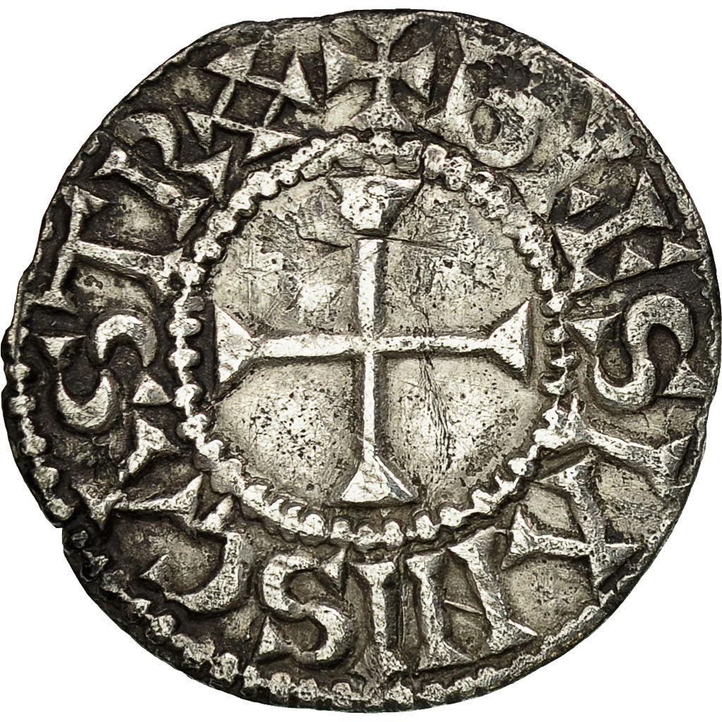 Monnaie, France, Eudes, Denier, Blois, TTB, Argent, Depeyrot:163