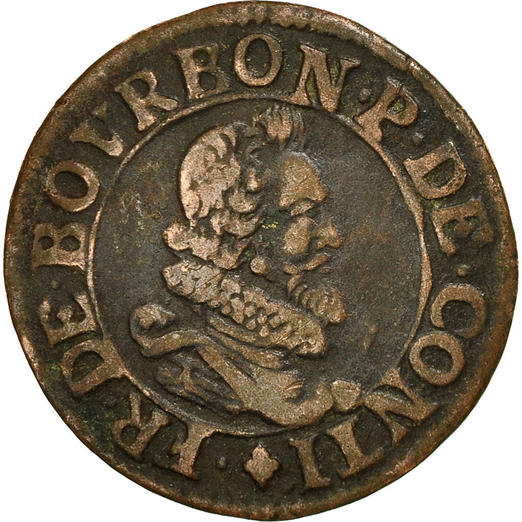 France, CHATEAU-RENAUD, François de Bourbon, Double Tournois, Undated, VF(30-35)