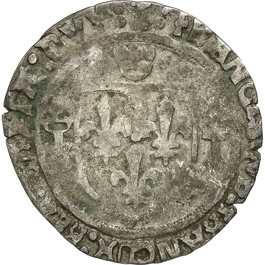 Münze, Frankreich, François Ier, Grand blanc de Bretagne, Rennes, S, Billon