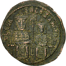 Monnaie, Léon VI et Alexandre, Follis, Constantinople, TTB+, Bronze, Sear:1730