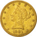 Estados Unidos, Coronet Head, $10, 1901, New Orleans, MBC+, Oro, KM:102