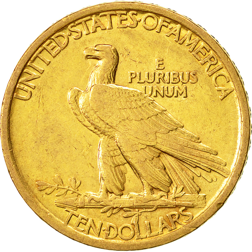 Coin, United States, Indian Head, $10, Eagle, 1907, U.S. Mint, Philadelphia