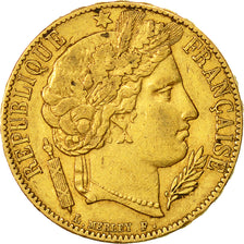 Moneta, Francia, Cérès, 20 Francs, 1851, Paris, BB, Oro, KM:762, Gadoury:1059