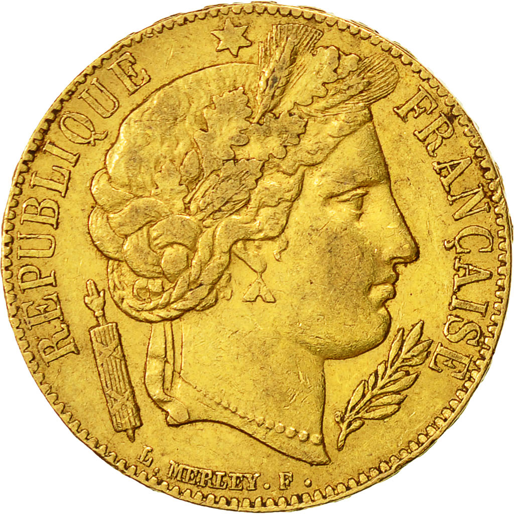 Coin, France, Cérès, 20 Francs, 1851, Paris, EF(40-45), Gold, KM:762
