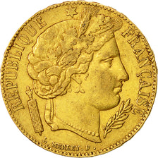 Munten, Frankrijk, Cérès, 20 Francs, 1851, Paris, ZF, Goud, KM:762
